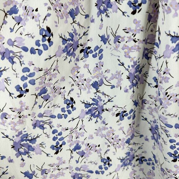 Bishop + Young Camille Flutter Sleeves Blouse Botanical Print Size XL Casual - Picture 10 of 12